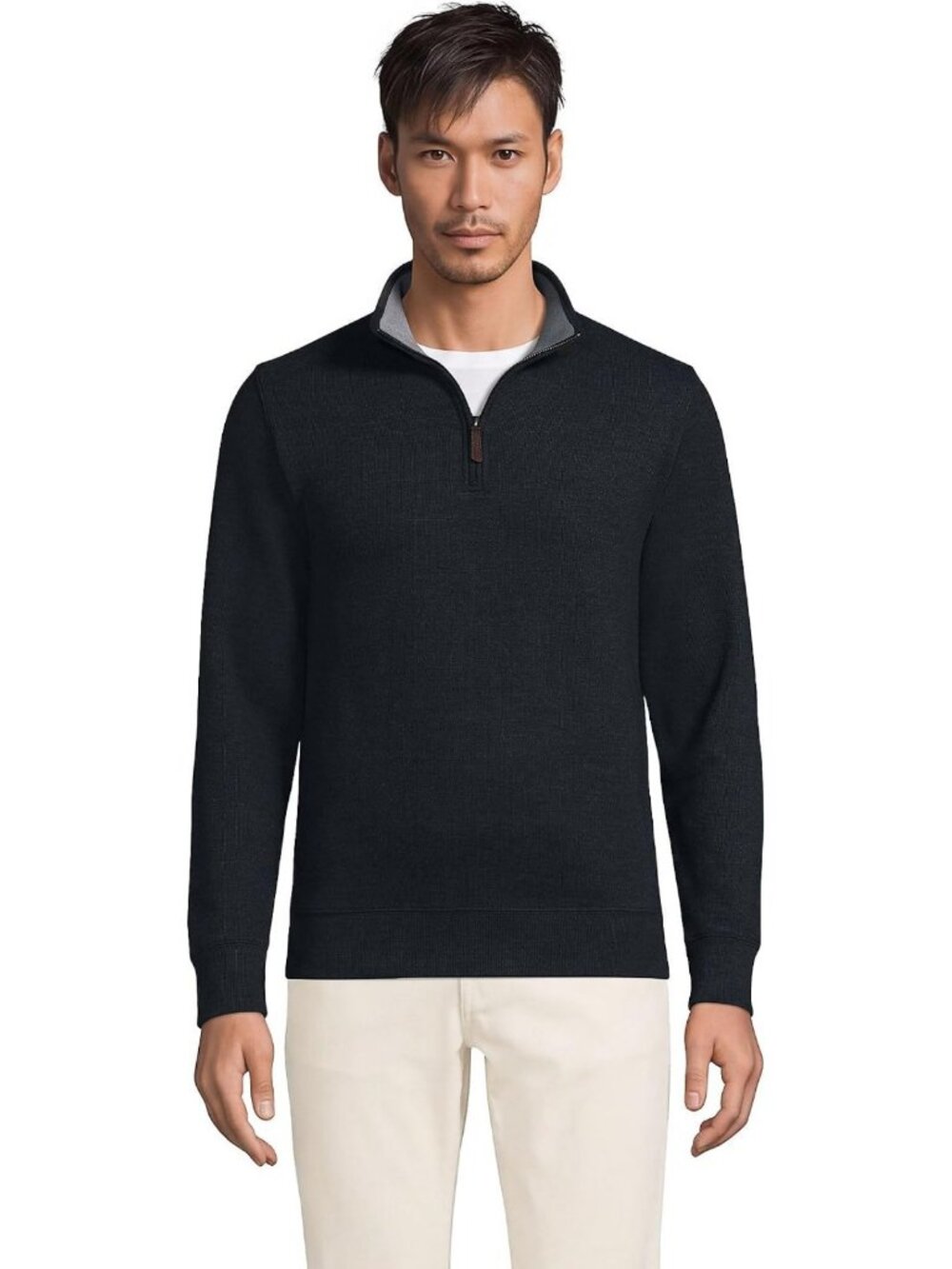 Cozy Bedford Rib Quarter Zip Pullover Sweater - Perfect for Layering & Style